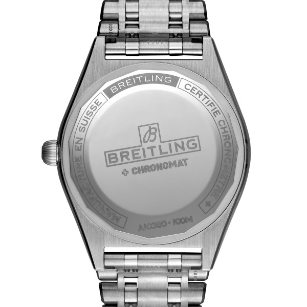 Montre Femme Breitling Chronomat Automatique 36mm Boîtier Acier Cadran Argent Index Diamants