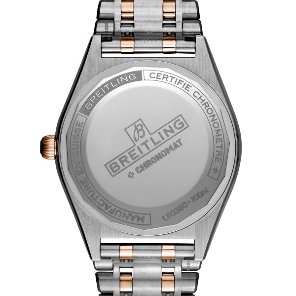 Montre Femme Breitling Chronomat Automatique 36mm Boîtier Acier & Or Rouge Cadran Argent