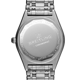 Montre Femme Breitling Chronomat 32mm Boîtier Acier Cadran Argent Index Diamants