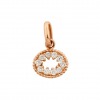 Pendentif gigi CLOZEAU Oeil de Pirate Or Rose & diamants