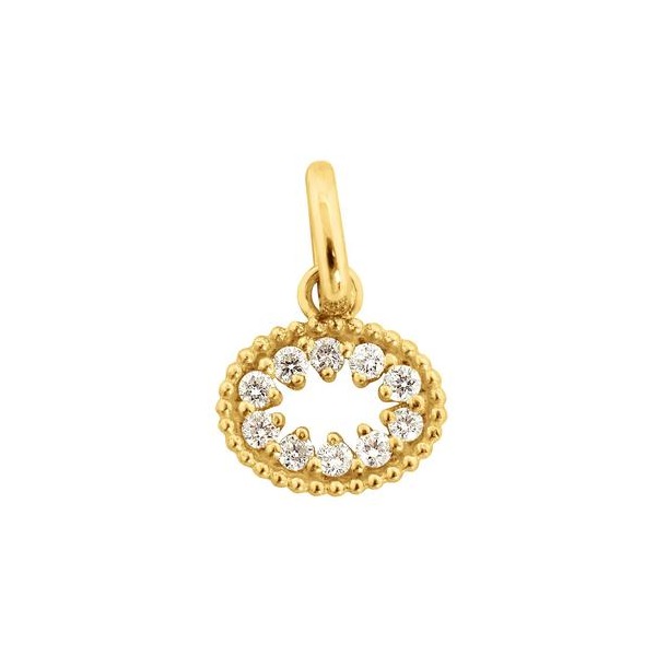 Pendentif gigi CLOZEAU Oeil de Pirate Or Jaune & diamants