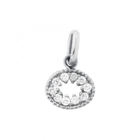 Pendentif gigi CLOZEAU Oeil de Pirate Or Blanc & diamants
