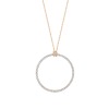 Collier Ginette NY Baby Circle Diamants Or Rose