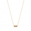 Collier Ginette NY Mini Straws Or Rose