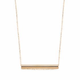 Collier Ginette NY Straws Or Rose