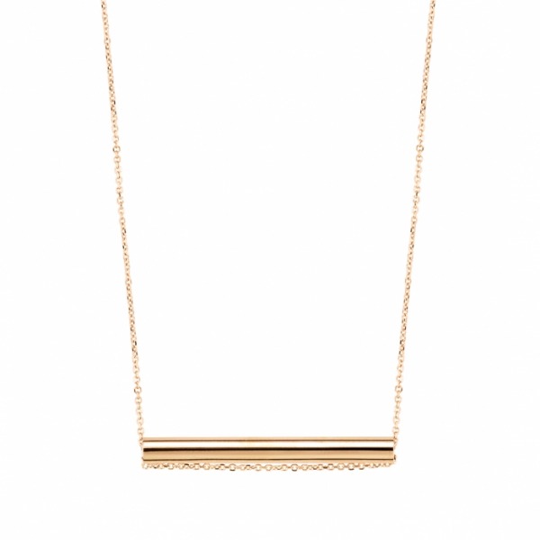 Collier Ginette NY Straws Or Rose