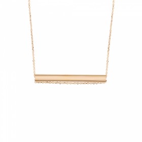 Collier Ginette NY Straws Or Rose