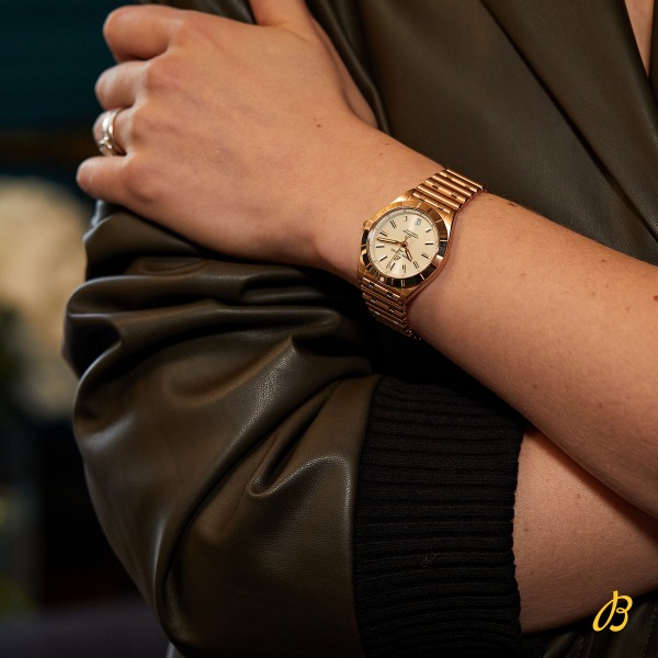 Montre Femme Breitling Chronomat Automatique 36mm Boîtier Or Rouge Cadran Argent