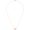 Collier Menottes Dinh Van R8  or rose sur chaîne