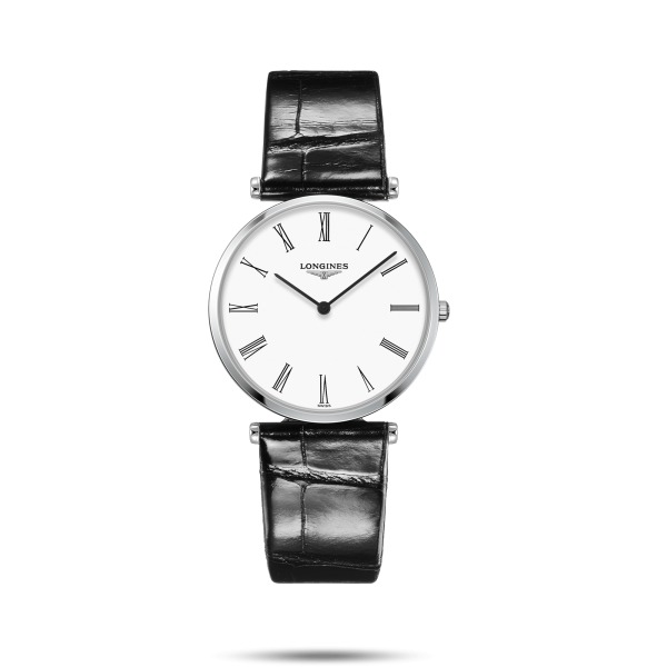 Montre Longines La Grande Classique Bracelet Cuir Cadran Blanc