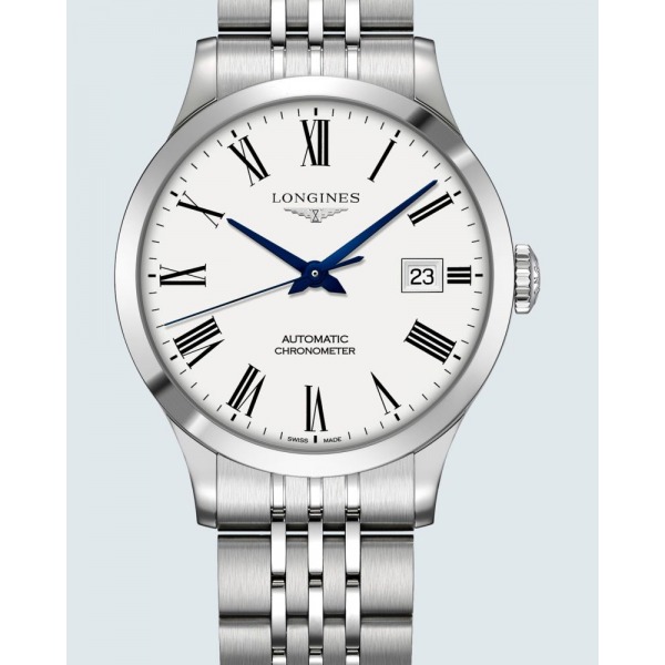 Montre Longines Record Collection Automatique Acier Cadran Blanc