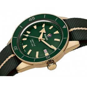 Montre Rado Captain Cook Automatic Bronze Cadran Vert Bracelet Nato