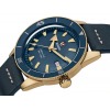 Montre Rado Captain Cook Automatic Bronze Cadran Bleu Bracelet Cuir