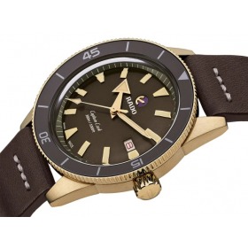 Montre Rado Captain Cook Automatic Bronze Cadran Brun Bracelet Cuir