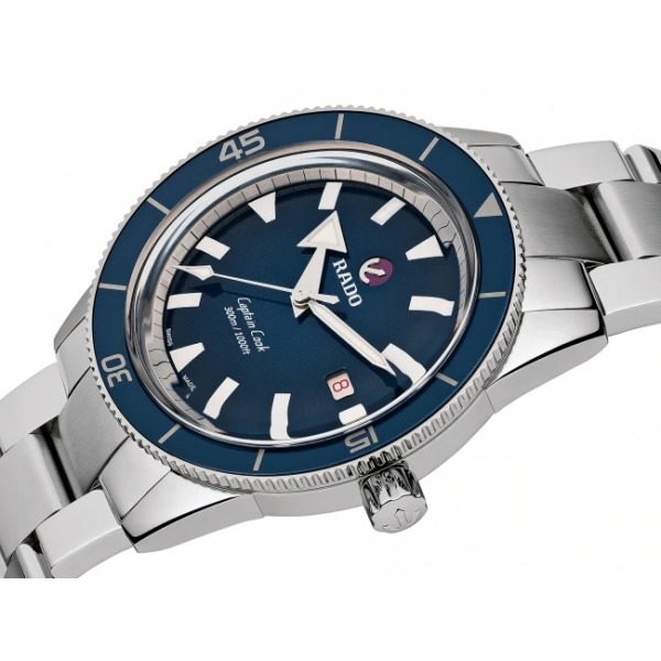 Montre Rado Captain Cook Automatic Cadran Bleu Bracelet Acier