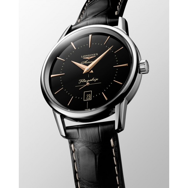 Montre Longines Heritage Classic Flagship Automatique cadran noir