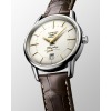 Montre Longines Flagship Heritage Auto Cadran Argenté Bracelet Cuir