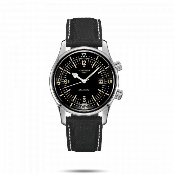 Montre Longines Legend Diver Auto Boîtier Acier Cadran Noir