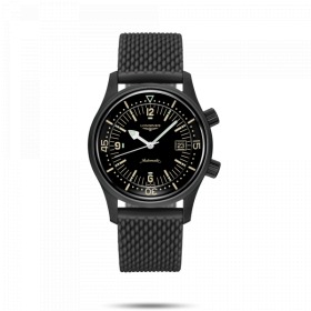 Montre Longines Legend Diver Auto Boîtier PVD Noir Cadran Noir