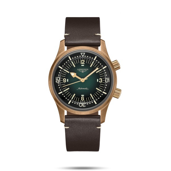 Montre Longines Legend Diver Auto Boîtier Bronze Cadran Vert