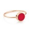 Bague Ginette NY Mini Ever Coral Disc Ring