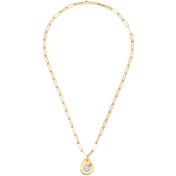 Collier Dinh Van Menottes R15 Or Jaune & Diamants