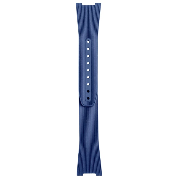 Bracelet en caoutchouc strié bleu BR 05