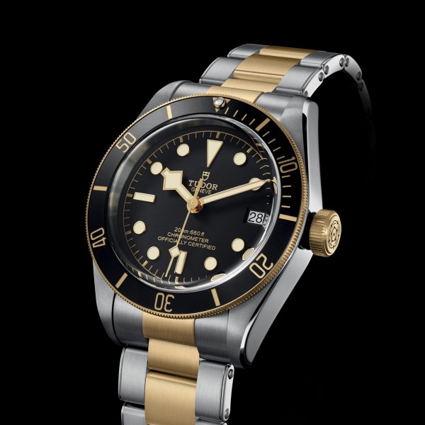 MONTRE HOMME TUDOR BLACK BAY S&G ACIER ET OR JAUNE