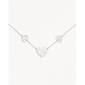 Collier Poiray Coeur Entrelacé Or Blanc
