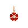 Pendentif gigi CLOZEAU Fleur Or Rose & diamant