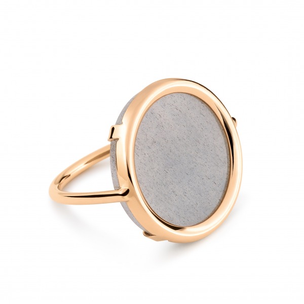 Bague Ginette NY Disc Ring Ever Moonstone