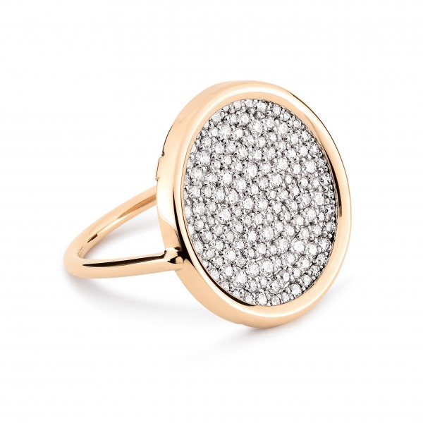 Bague Ginette NY Disc Ring Diamonds