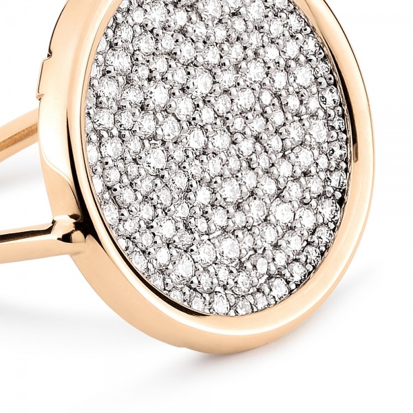 Bague Ginette NY Disc Ring Diamonds