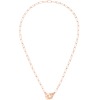 Collier Dinh Van Menottes R10 or rose sur chaîne