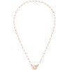 Collier Dinh Van Menottes R10 or rose sur chaîne