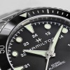 Montre Hamilton Khaki Navy Scuba Auto Cadran Noir Bracelet Acier 43mm