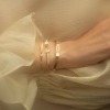 Bracelet Dinh Van Serrure nouveau Jonc Or jaune et Diamant
