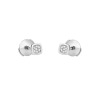 Puces d'Oreilles Dinh Van Impression Domino Or Blanc & Diamants