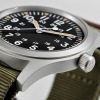 Montre Hamilton Khaki Field Mechanical Cadran Noir Bracelet Nato Vert