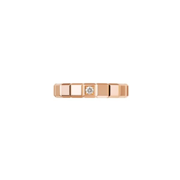 Bague Chopard Ice Cube Pure Or Rose & Diamant