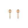 Boucles d'Oreilles Chopard Ice Cube Pure Or Rose