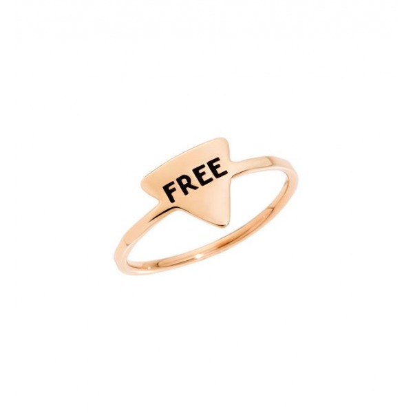 Bague Dodo Irregular Or Rose FREE