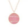 Collier Ginette NY Jumbo Ever Rhodochrosite Disc On Chain