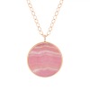 Collier Ginette NY Jumbo Ever Rhodochrosite Disc On Chain