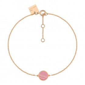 Bracelet Ginette NY Mini Ever Rhodochrosite Disc Bracelet