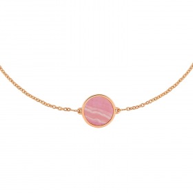 Bracelet Ginette NY Mini Ever Rhodochrosite Disc Bracelet