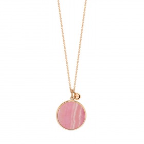 Collier Ginette NY Ever Rhodochrosite Disc On Chain