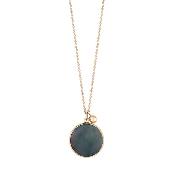 Collier Ginette NY Ever Black Mop Disc On Chain