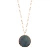 Collier Ginette NY Jumbo Ever Black Mop Disc On Chain