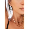 Boucles d'Oreilles Ginette NY Bliss Black Mop Hoops